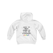 Load image into Gallery viewer, Love in Different Colors -  Youth Hoodie (Heavy Blend)