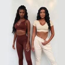 Load image into Gallery viewer, Casual Two Piece Set Yoga Pants Set