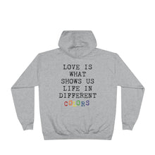 Load image into Gallery viewer, Love In Different Colors - Unisex EcoSmart® Pullover Hoodie (flesh tones)

