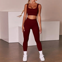 Load image into Gallery viewer, Casual Two Piece Set Yoga Pants Set
